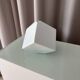 Vintage Jingdezhen Porcelain Bud Vase | White Geometric Minimalist Vase