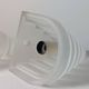 Vintage stepped frosted glass wall lamps art deco revival