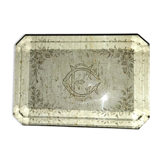 Presse papier verre Napoléon III XIXe siècle