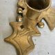 Pair of brass candle holders