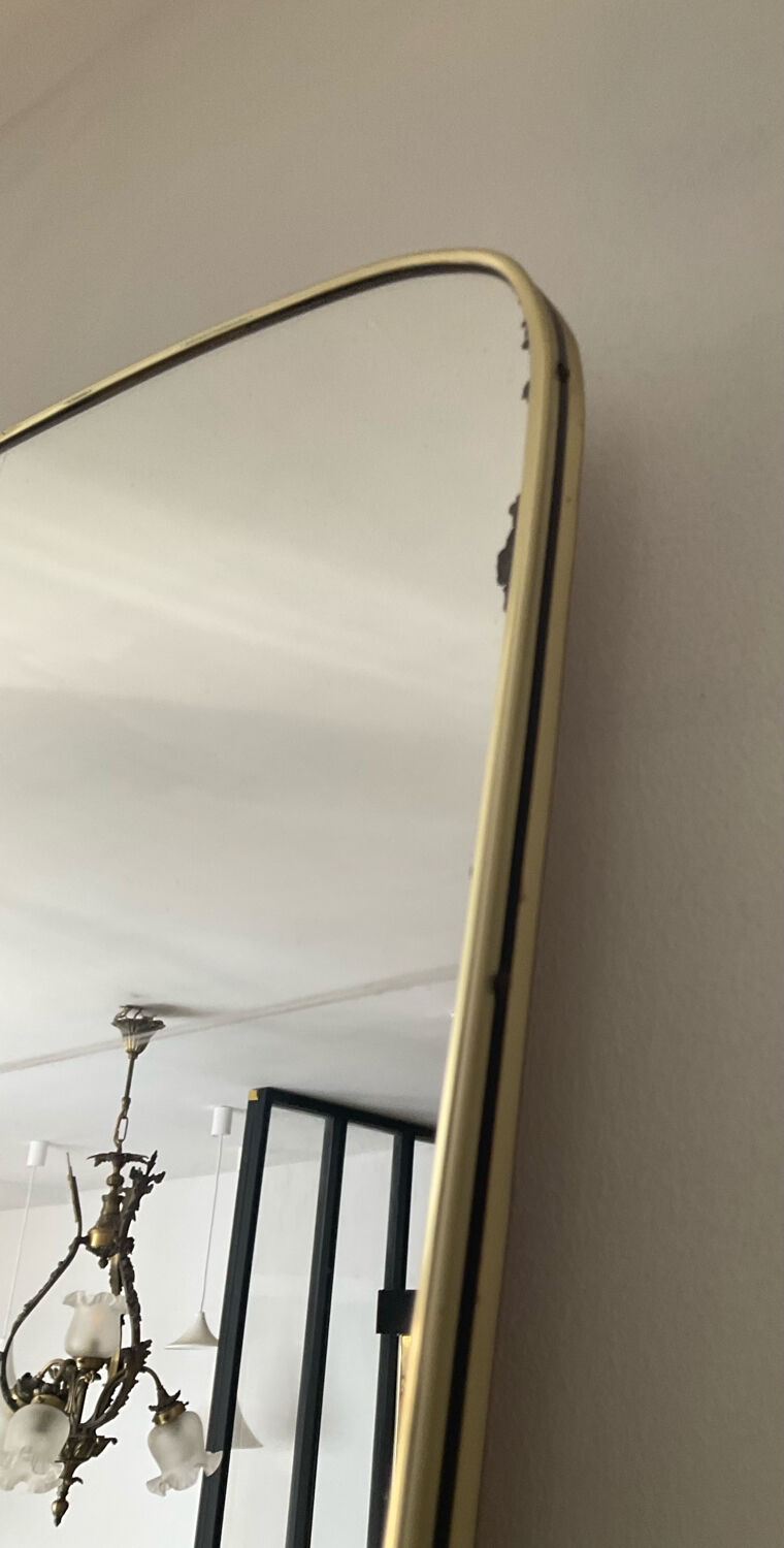 Freeform mirror 80x40cm from the 60s-70s