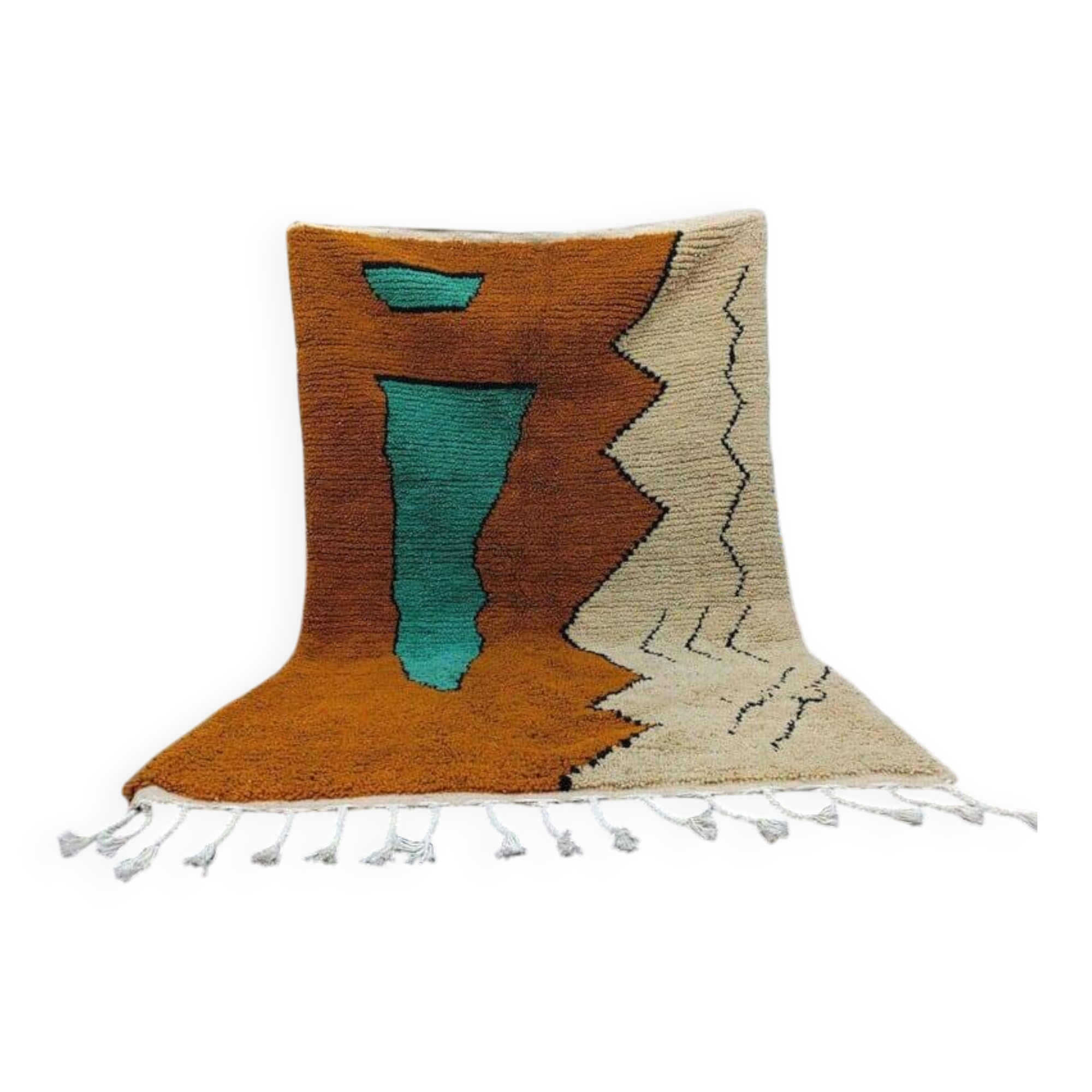 Handmade traditional pure wool rug, size 250 x 250 cm