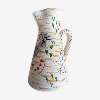 Fanciullacci pitcher "rooster and chicks"