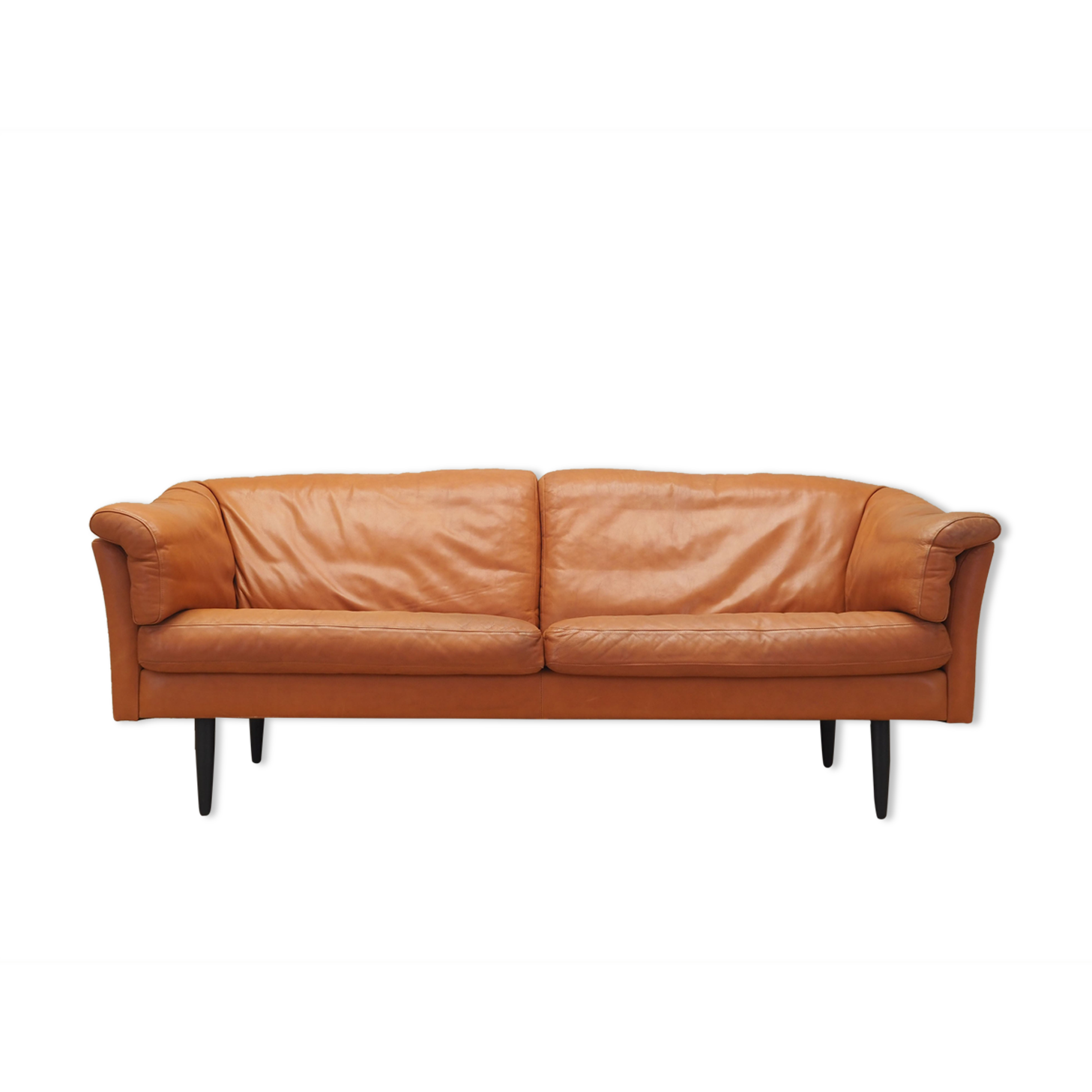 Leather sofa, danish design, 1960s, production: denmark