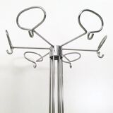 Minimalist Plated Metal Coat Rack by Valenti, Italy