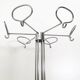 Minimalist Plated Metal Coat Rack by Valenti, Italy