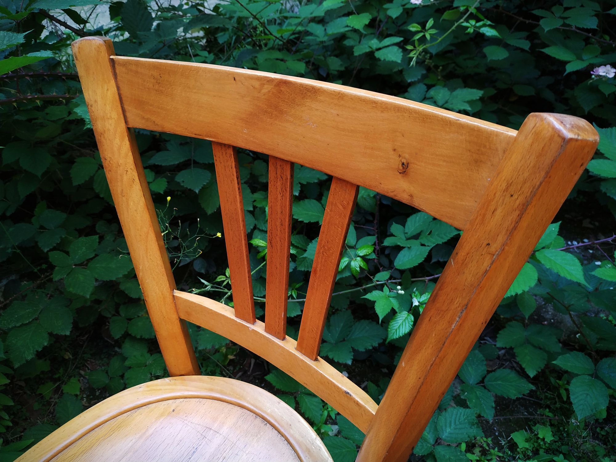 Series of four Luterma bistro chairs