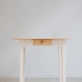 Pine table and its drawer