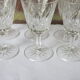 8 glasses with semi-crystal stems