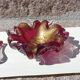 Cendrier et pilon verre et inclusions or Murano vintage