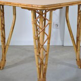 Rattan dining table year 60