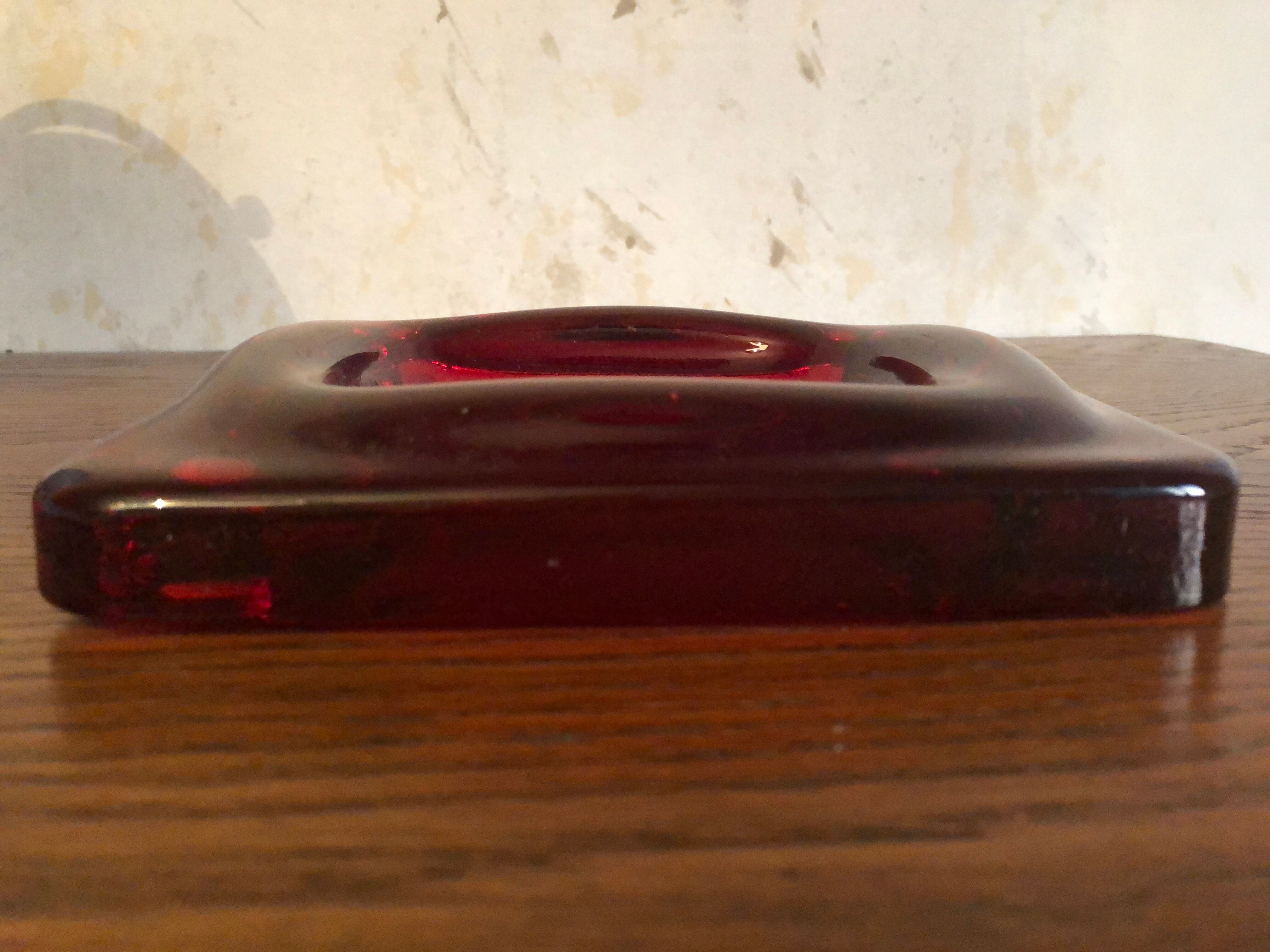 Empty glass pocket Space age 70s - picks up change