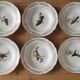 6 deep plates Gien Moineaux from Paris