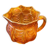 Iridescent glass pitcher