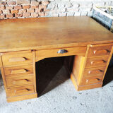 Former master's desk in solid wood