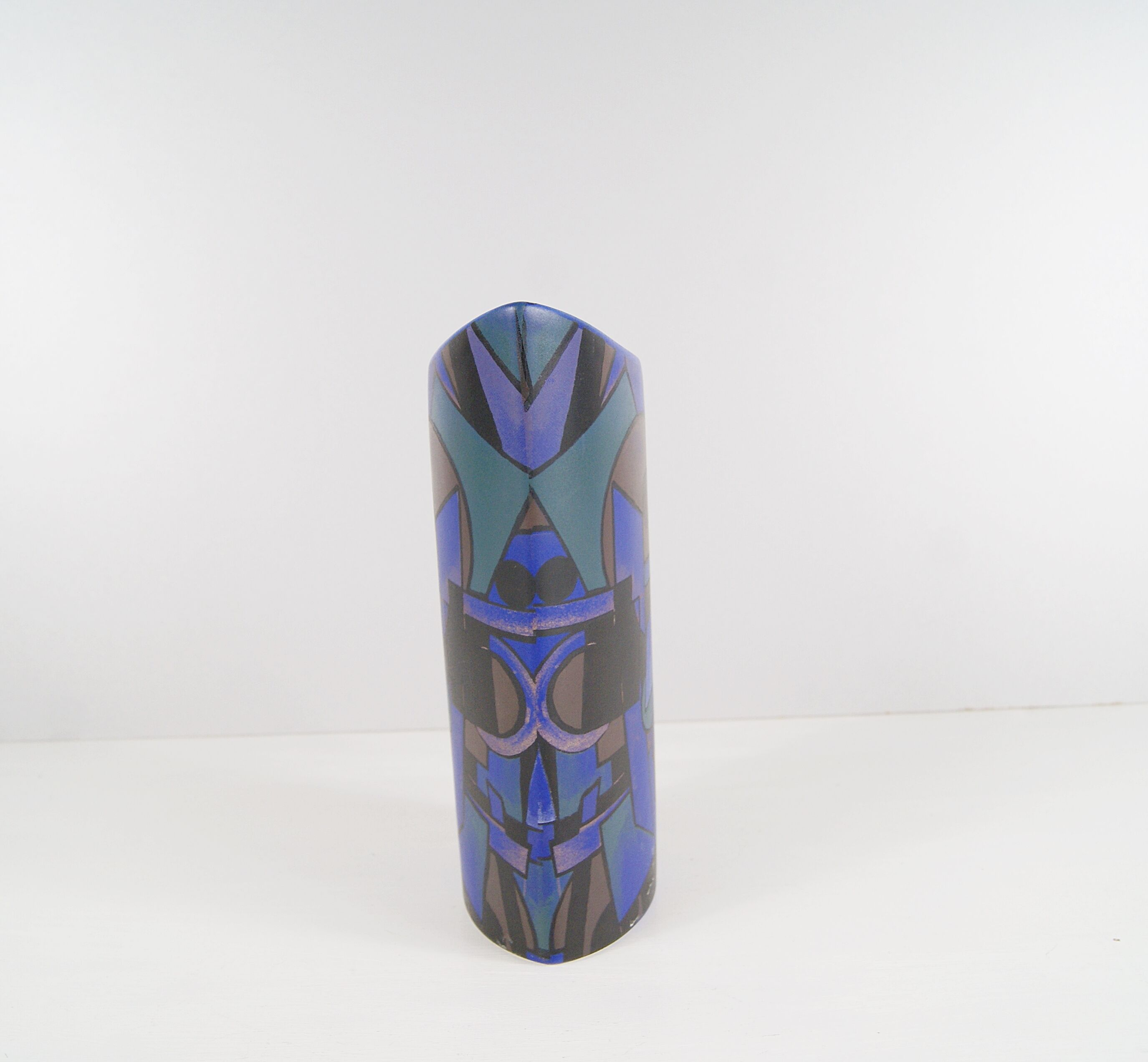 Postmodern vase by Steuler design, 80s ceramic vase