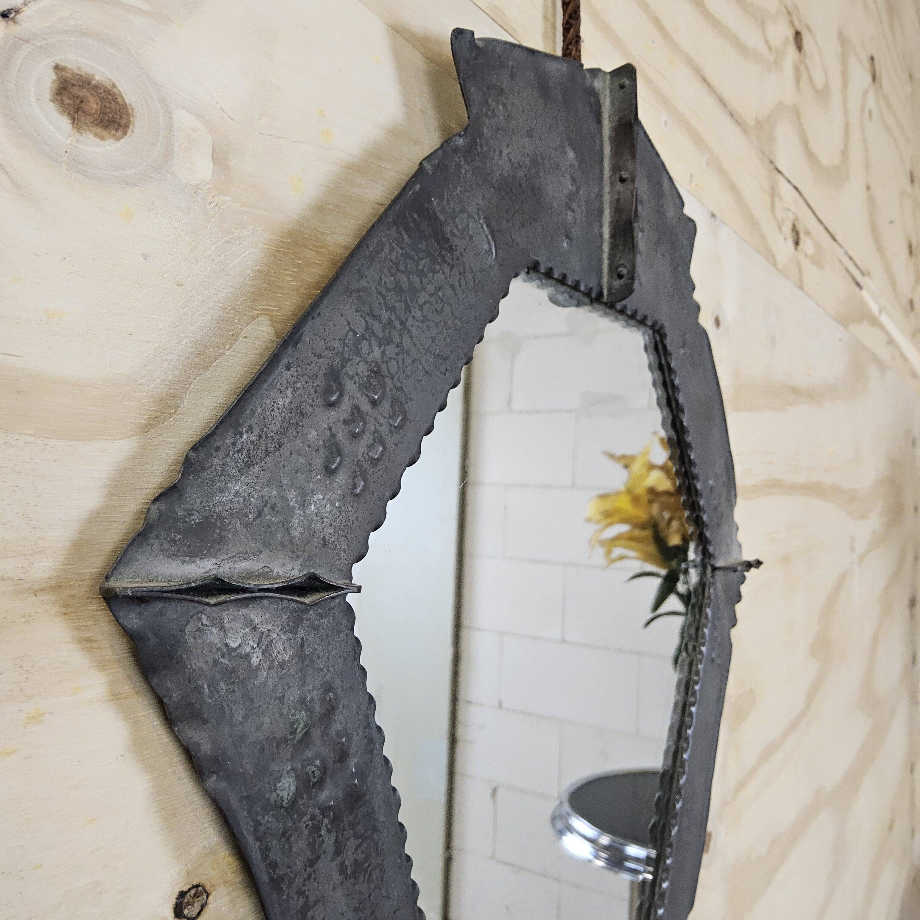 Antique Art Deco Amsterdam School mirror Conrad Fehn 30s Holland