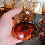 6 glasses with Biot stemmed