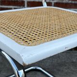 Cesca design chair model b32 in chrome white