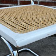 Cesca design chair model b32 in chrome white