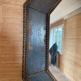 old mirror of octagonal shape.