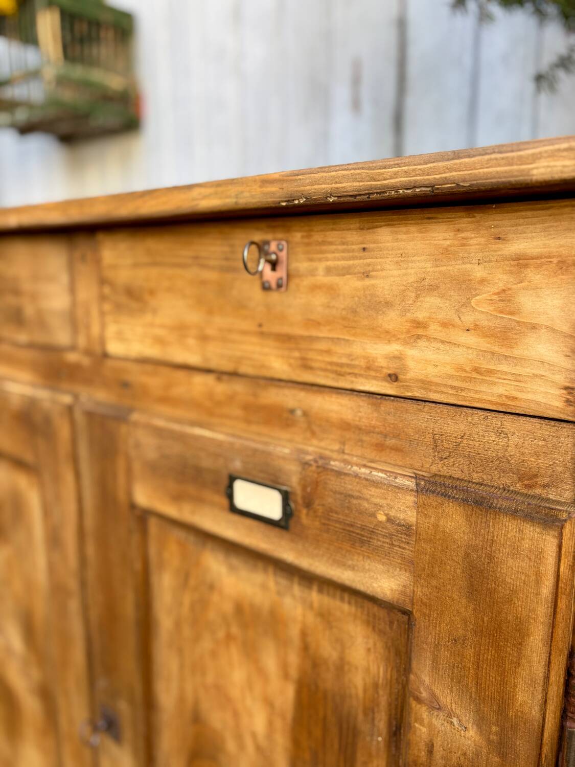 Antique solid wood sideboard