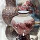 Blown glass round vase, signed Jean-Claude Novaro.