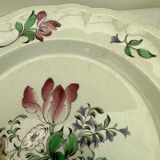 Plat à gâteaux en porcelaine de Luneville ( Keller & Guerin )