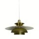 Danish scandinavian brass UFO pendant, 1970s