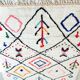 Off-white Moroccan rug with geometric patterns, 250cm x 150cm