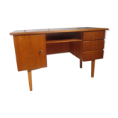 Bureau vintage des années 60 chêne clair