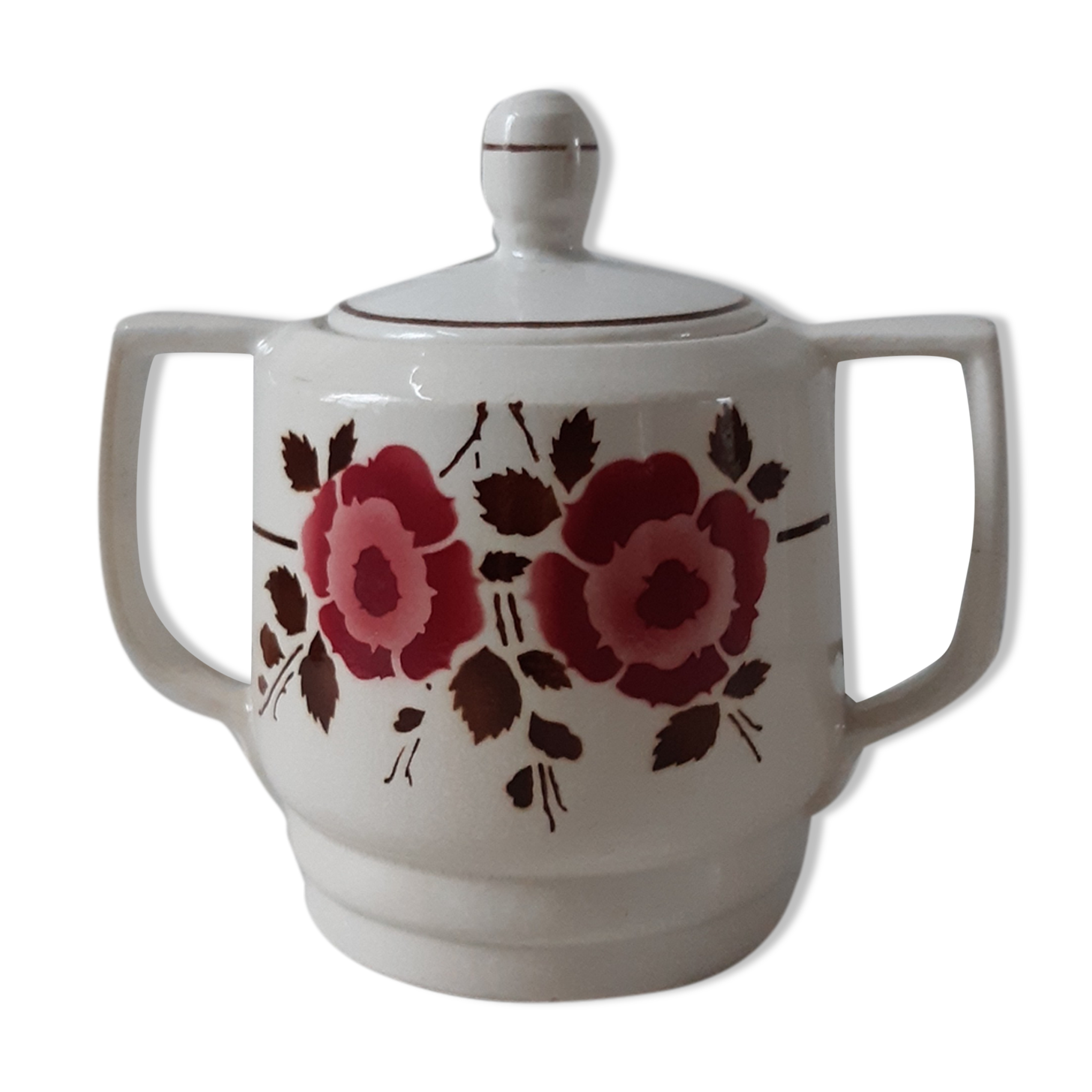 Sugar bowl small pot saint amand