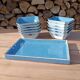 Asian set of platter and ten ramekins