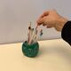 Porte-crayon en céramique en forme de dé