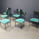 Vintage dining chairs by Belgochrom, set of 6 - 1970s