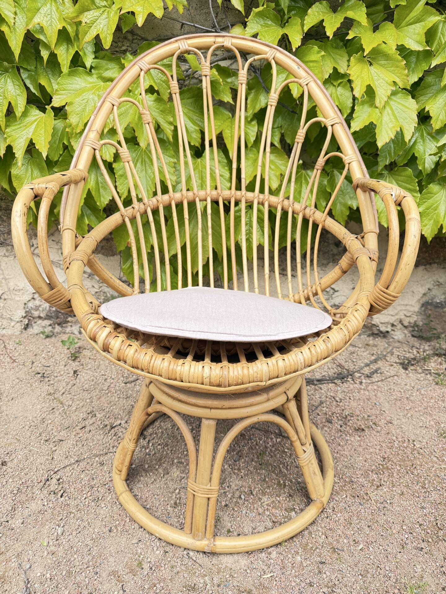 1960s Rattan Egg Chairs from France