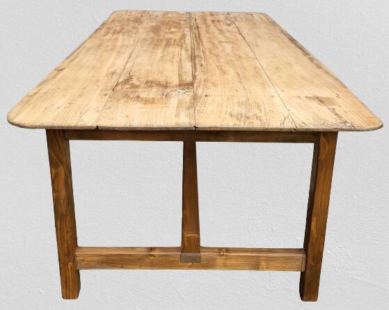 19th century draper's table chestnut 220X119