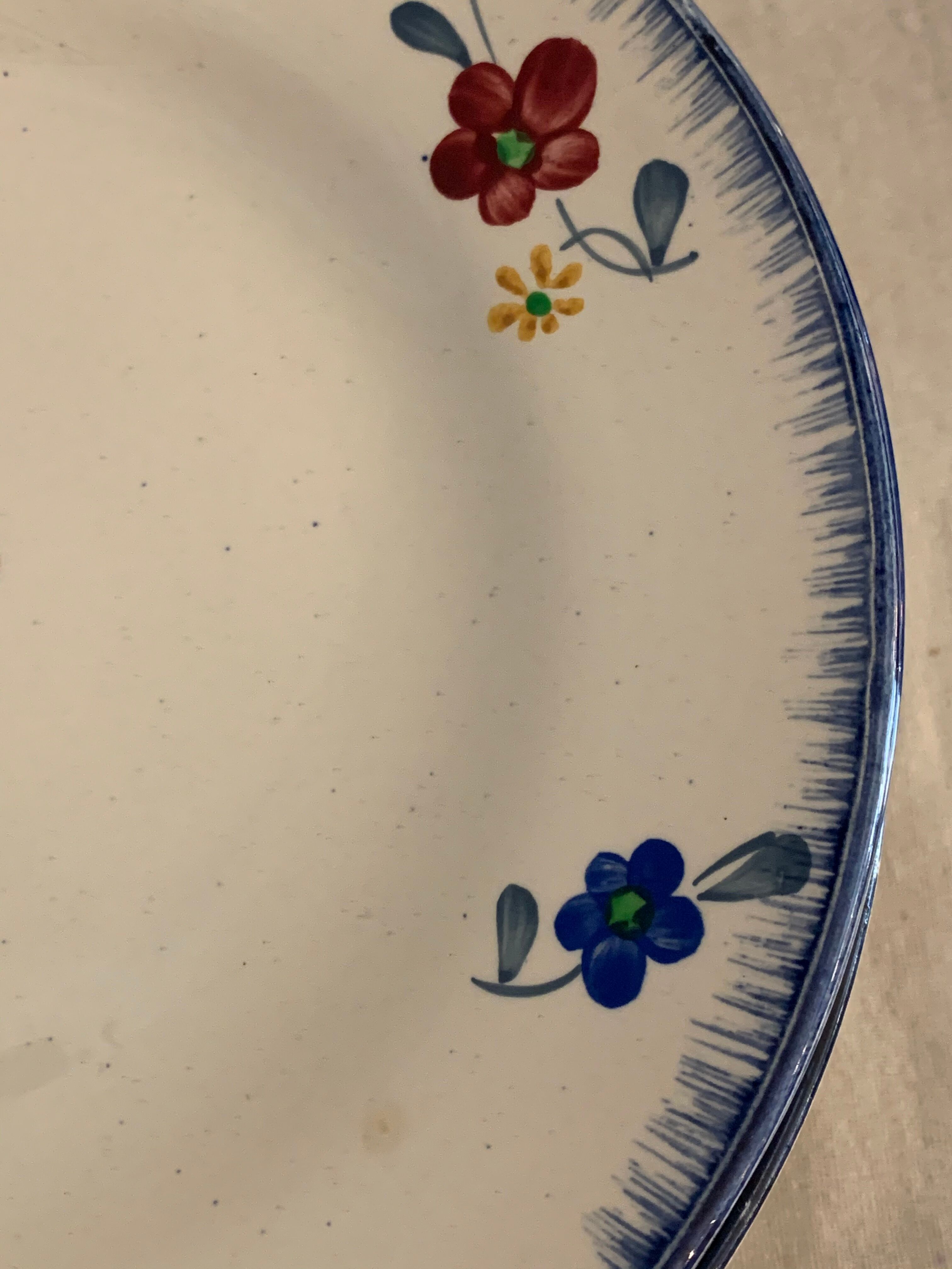 12 flat plates model Mary-Lou Digoin Sarreguemines