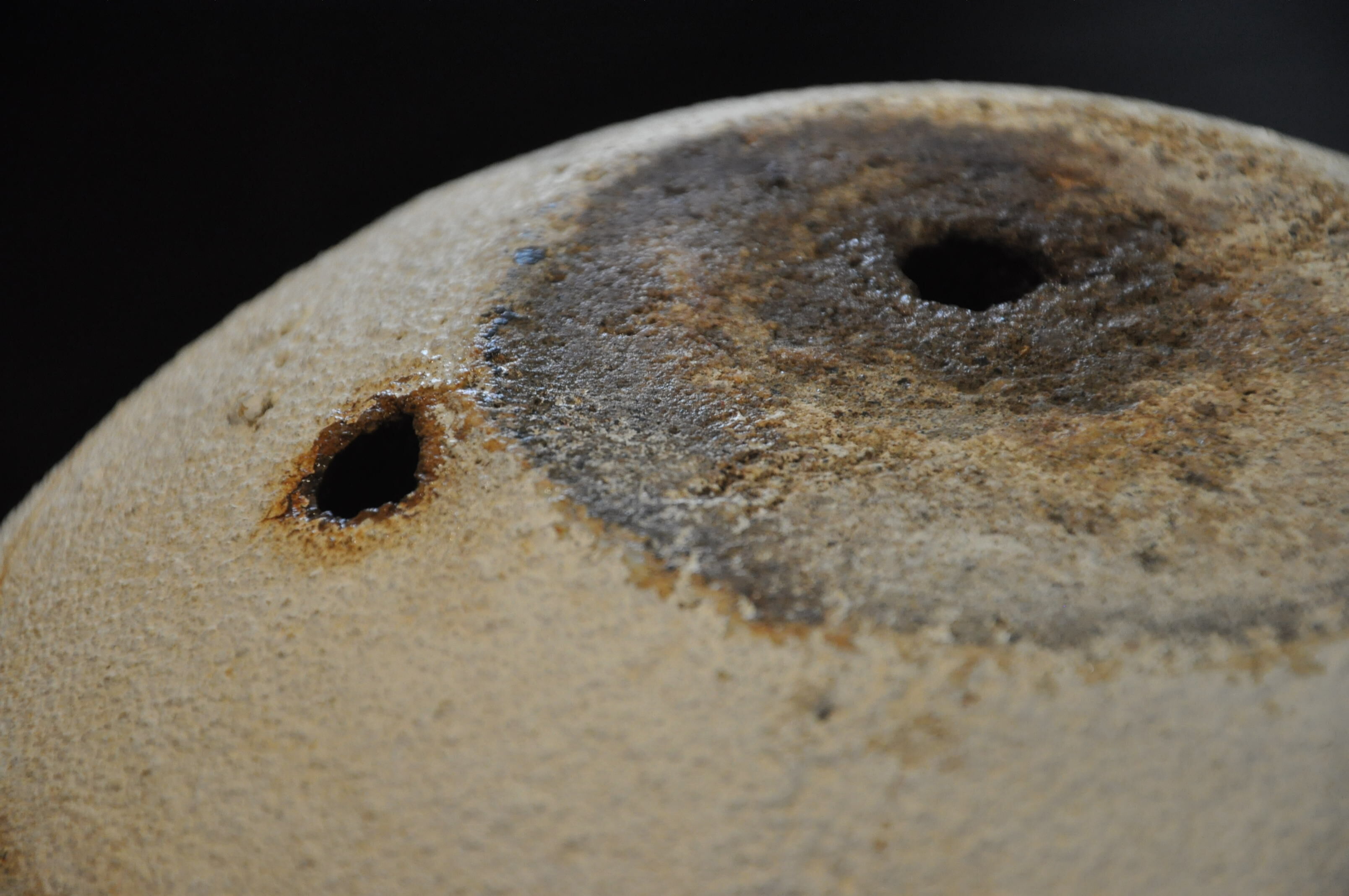 60s cement ball planter