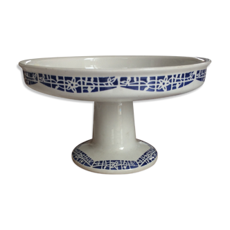 1930s faience footouche dish