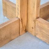 Oak pedestal table circa 1950