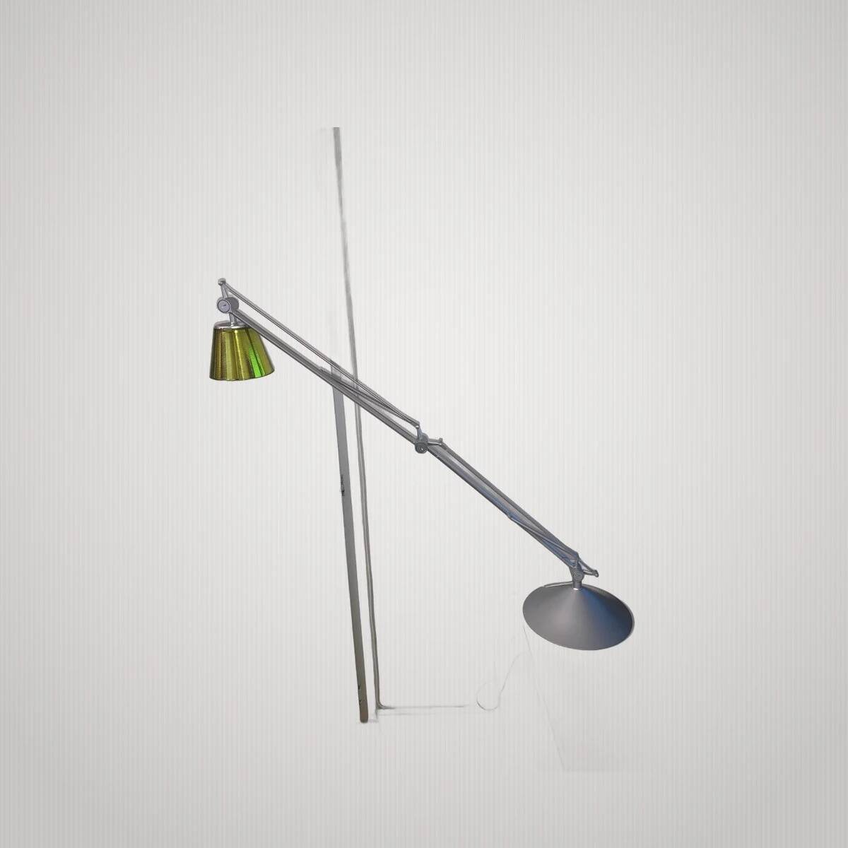 Philippe Starck Archimoon K lamp for Flos 1998 with yellow shade.