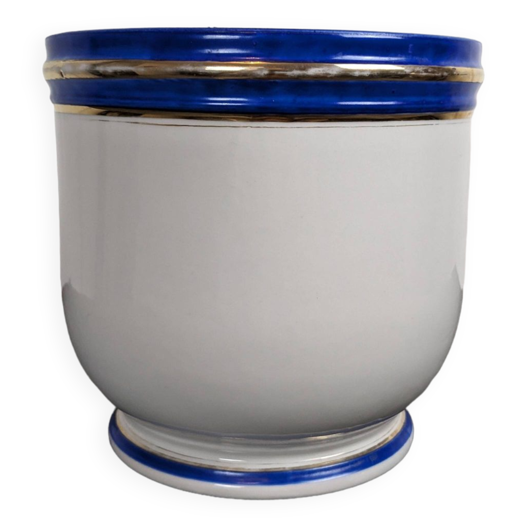 Cache pot vintage en céramique