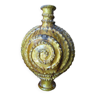 Poterie de tamegroute en terre cuite émaillée