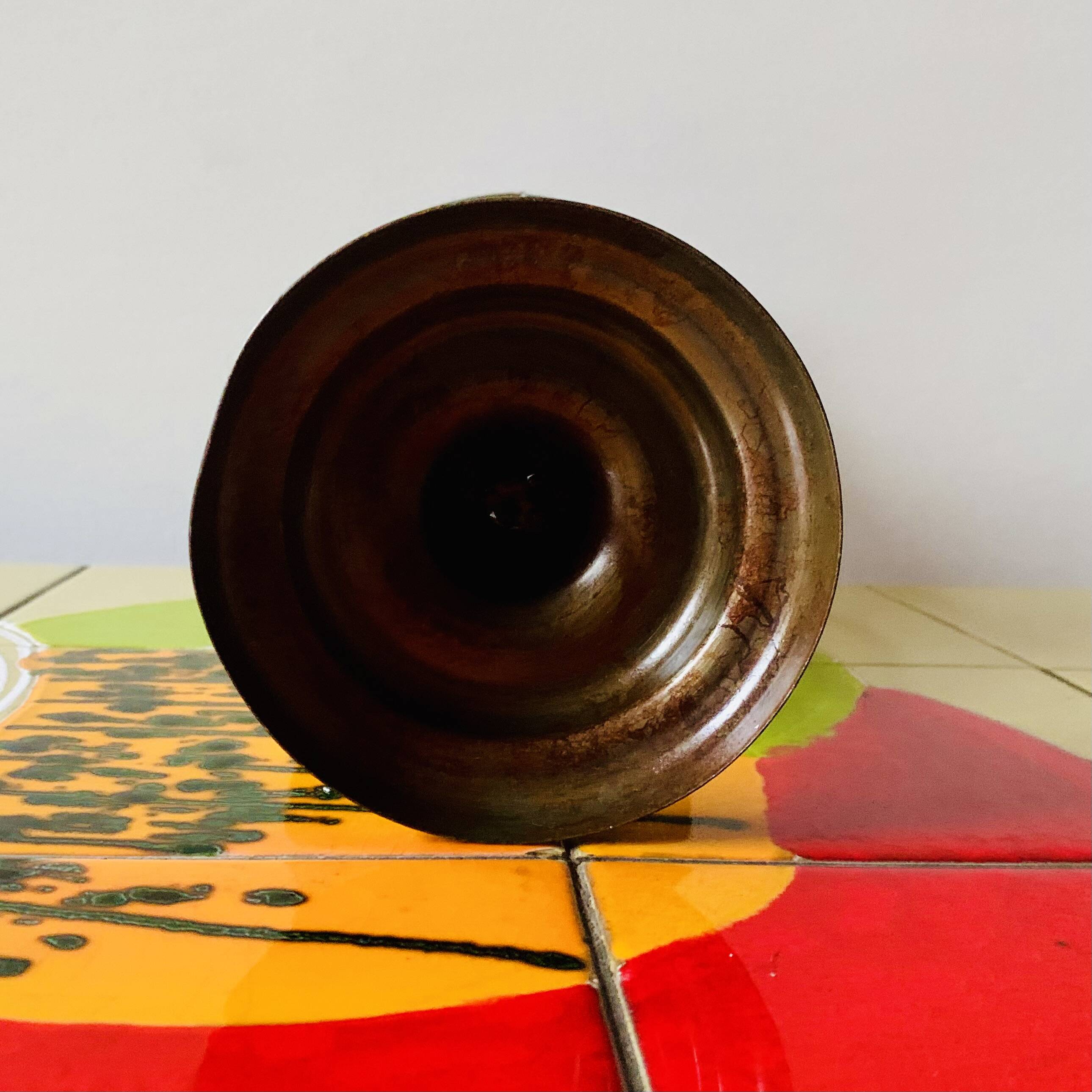 Old decorative wire vase