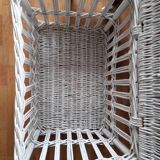 Bleached wicker trunk - toy chest