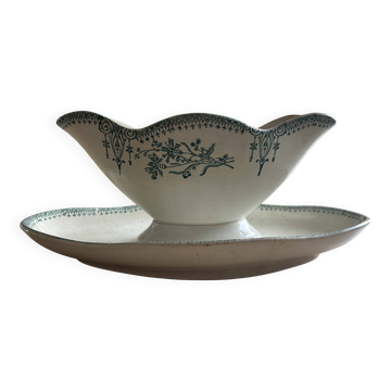 Sauce boat on stand Art Deco Saint-Amand model 4003