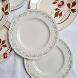 Assiettes à dessert Longwy et Lunéville