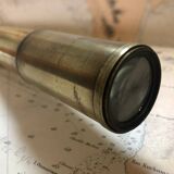 Old brass telescope from the 19th century