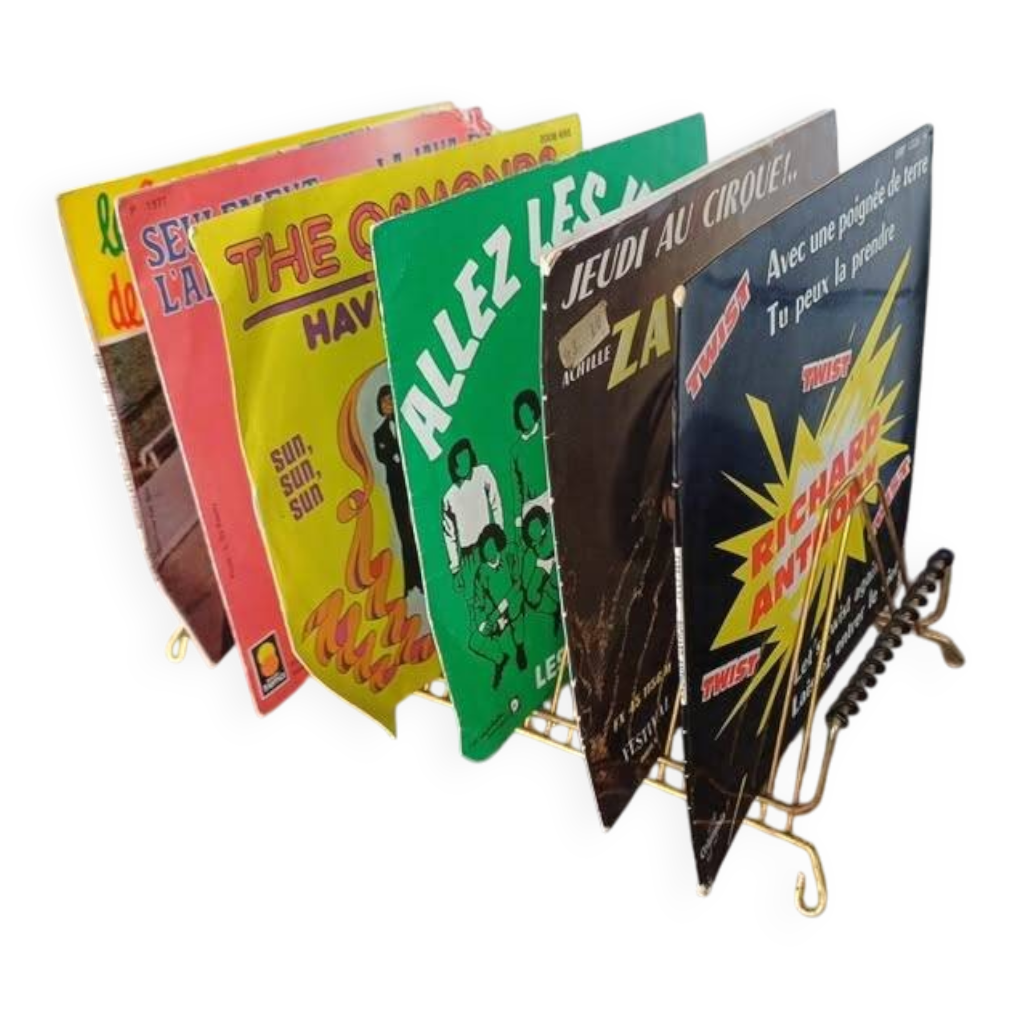 Vintage vinyl record holder